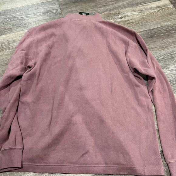 Rodd & Gunn Pink Men's Alton Ave Quarter-Zip Sweatshirt Size Medium - Picture 3 of 8